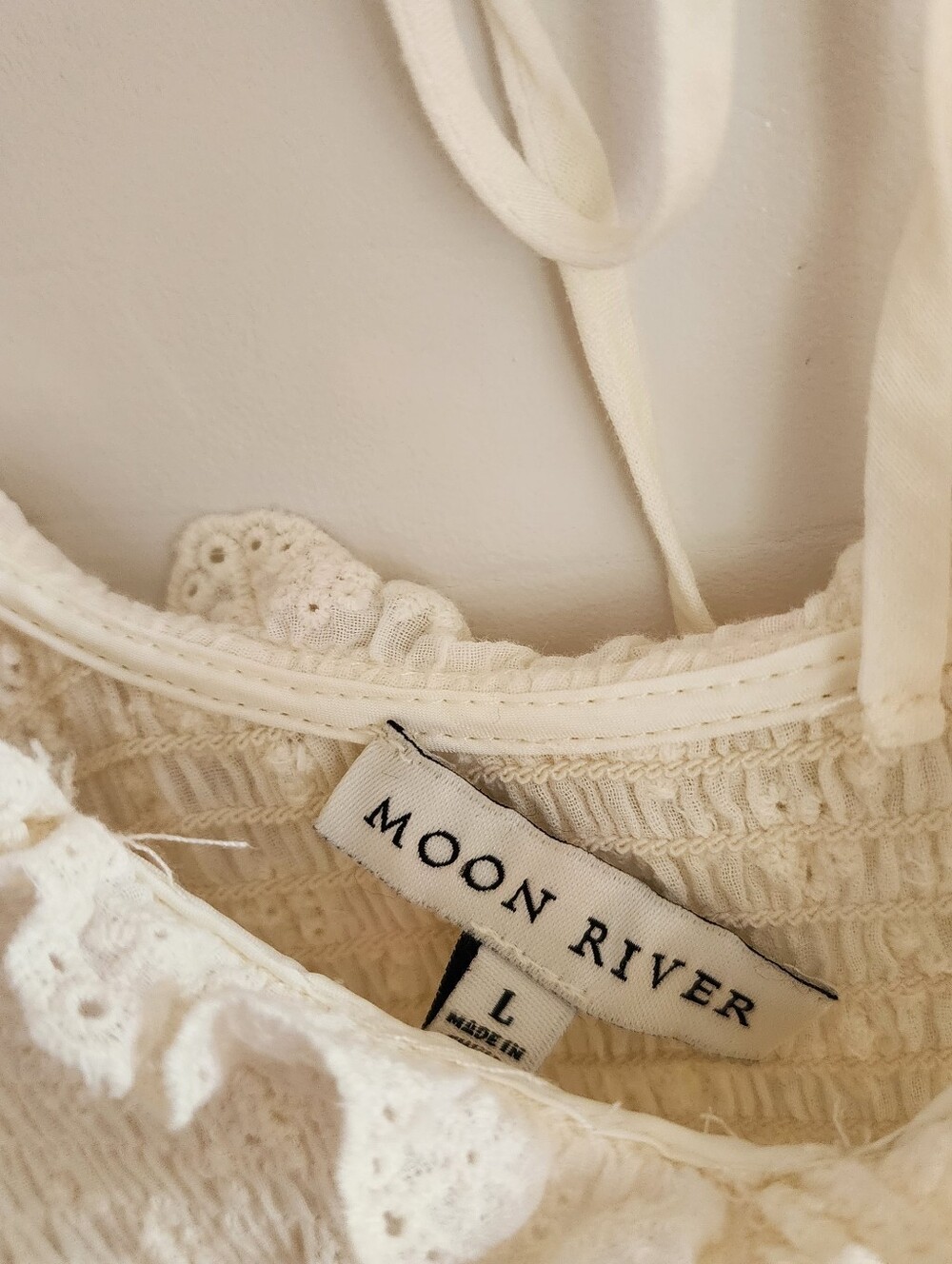 Moon River Eyelet Midi Dress - Picture 3 of 9